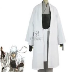 Gintama Silver Soul White Demon's Birth Sakata Gintoki Kimono Cosplay Costumes