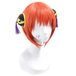 Gintama Kagura 30CM Orange Anime Cosplay Wig -Anime Costumes store online gintama kagura 30cm orange anime cosplay wig 1