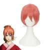 Gintama Kagura Orange Bun Synthetic Cosplay Wig