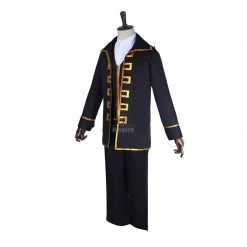 Gintama Toushirou Hijikata/Sougo Okita Uniform Black Cosplay Costumes -Anime Costumes store online gintama toushirou hijikata uniform black cosplay costumes