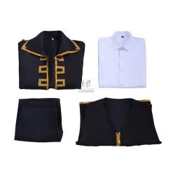 Gintama Toushirou Hijikata/Sougo Okita Uniform Black Cosplay Costumes -Anime Costumes store online gintama toushirou hijikatasougo okita uniform
