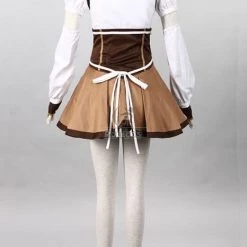 Puella Magi Tomoe Mami Mixed White And Brown Dress Lovely Cosplay Costume -Anime Costumes store online grdgh