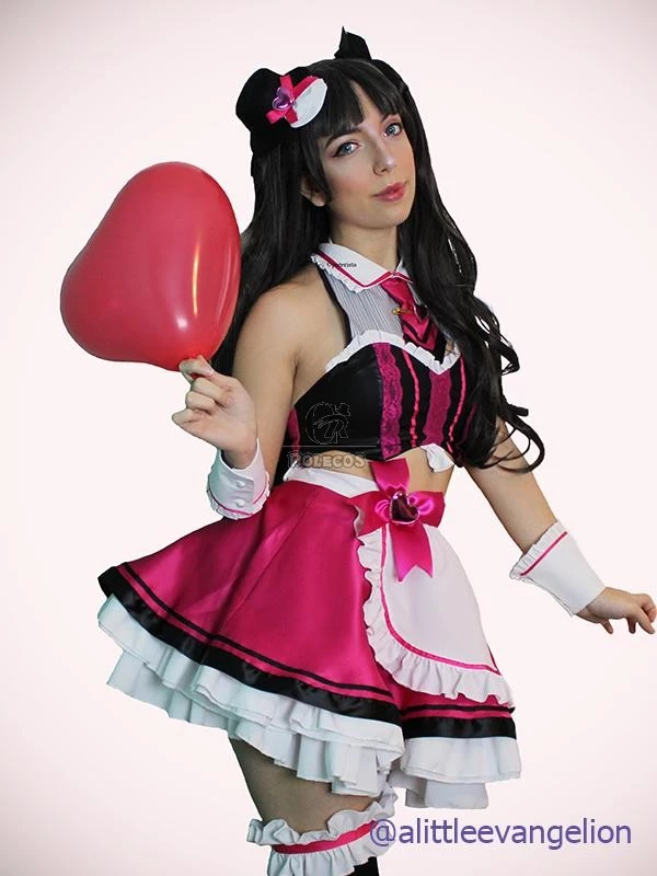Fate Grand Order Tohsaka Rin Street Choco-Maid Game Cosplay Costumes 3 Fate Grand Order Tohsaka Rin Street Choco-Maid Game Cosplay Costumes - Image 3