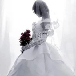 Attack On Titan Mikasa Cosplay Costume White Wedding -Anime Costumes store online gsd 1 1