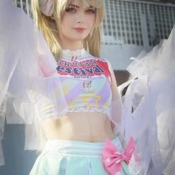Love Live Minami Kotori Cosplay Costume Cheerleading Uniforms -Anime Costumes store online gwty