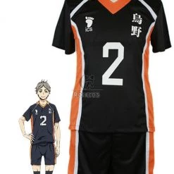 Haikyū!! Kōshi Sugawara Number 2 Volleyball Sports Cosplay Costumes
