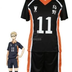 Haikyū!! Kei Tsukishima Number 11 Volleyball Sports Cosplay Costumes