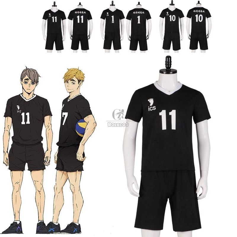 Haikyū!! Inarizaki High Miya atsumu Miya osamu Number 1-11 Volleyball Sportswear Cosplay Costumes