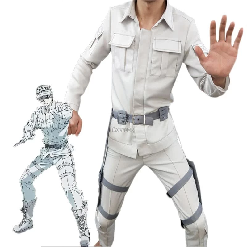 Hataraku Saibou Cells At Work White Blood Cell U-1146 Uniform Cosplay Costume