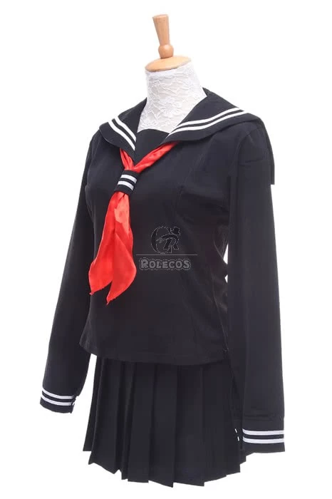 Anime Hell Girl Jigoku Shoujo Enma Ai Sailor Uniform Cosplay Costumes 3 Anime Hell Girl Jigoku Shoujo Enma Ai Sailor Uniform Cosplay Costumes - Image 3
