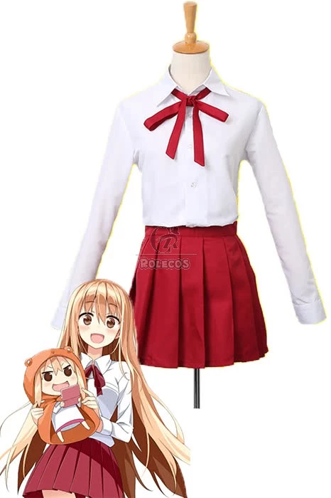 Himouto! Umaru-chan Umaru Doma Red Uniform Cloth Anime Coaplay Costume 1 Himouto! Umaru-chan Umaru Doma Red Uniform Cloth Anime Coaplay Costume