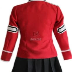 Fairy Tail Wendy Marvell Bow-knot uniform Cosplay Costume Red -Anime Costumes store online hjtrh