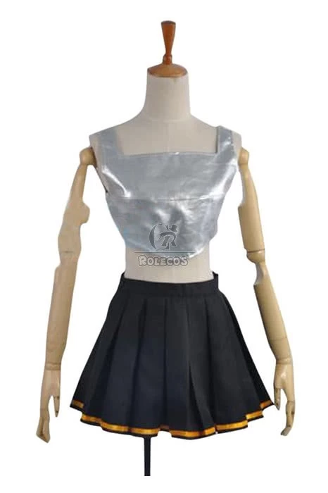 Sword Art Online 2 Ghost Bullet Silica Blue Anime Cosplay Costume 4 Sword Art Online 2 Ghost Bullet Silica Blue Anime Cosplay Costume - Image 4