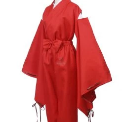 InuYasha Red Kimono Cosplay Costume -Anime Costumes store online inuyasha red kimono cosplay costume 3