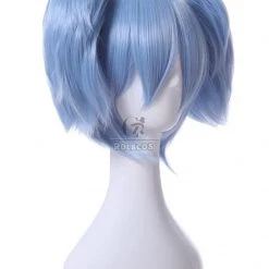 Assassination Classroom Shiota Nagisa Blue Fade White Wig -Anime Costumes store online jf 0049 pcm 2 assassination classroom shiota nagisa blue fade white wig