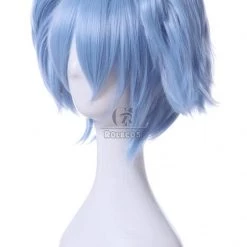 Assassination Classroom Shiota Nagisa Blue Fade White Wig -Anime Costumes store online jf 0049 pcm 3 assassination classroom shiota nagisa blue fade white wig