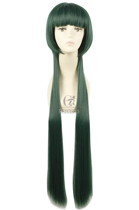 100CM Long Green Cosplay Wig Straight Hair Hitman Reborn Yuni 2 100CM Long Green Cosplay Wig Straight Hair Hitman Reborn Yuni - Image 2