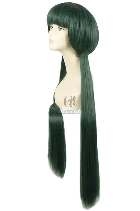 100CM Long Green Cosplay Wig Straight Hair Hitman Reborn Yuni 5 100CM Long Green Cosplay Wig Straight Hair Hitman Reborn Yuni - Image 5