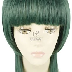 100CM Long Green Cosplay Wig Straight Hair Hitman Reborn Yuni 10 100CM Long Green Cosplay Wig Straight Hair Hitman Reborn Yuni -Anime Costumes store online jf 0057 gnm 5 1