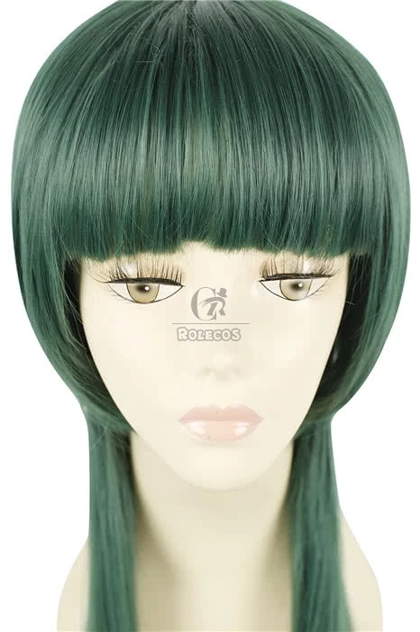 100CM Long Green Cosplay Wig Straight Hair Hitman Reborn Yuni 4 100CM Long Green Cosplay Wig Straight Hair Hitman Reborn Yuni - Image 4