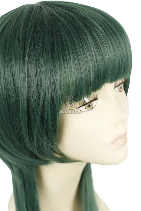 100CM Long Green Cosplay Wig Straight Hair Hitman Reborn Yuni 6 100CM Long Green Cosplay Wig Straight Hair Hitman Reborn Yuni - Image 6