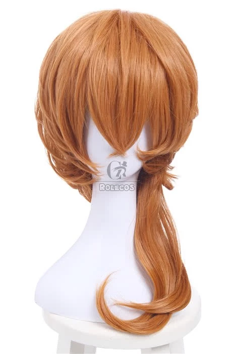 Bungou Stray Dogs Chuya Nakahara Short Orange Medium Wavy Cosplay Wigs 2 Bungou Stray Dogs Chuya Nakahara Short Orange Medium Wavy Cosplay Wigs - Image 2