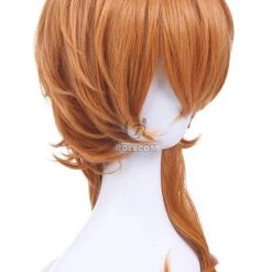 Bungou Stray Dogs Chuya Nakahara Short Orange Medium Wavy Cosplay Wigs 7 Bungou Stray Dogs Chuya Nakahara Short Orange Medium Wavy Cosplay Wigs -Anime Costumes store online jf 0389 pcm 2 2