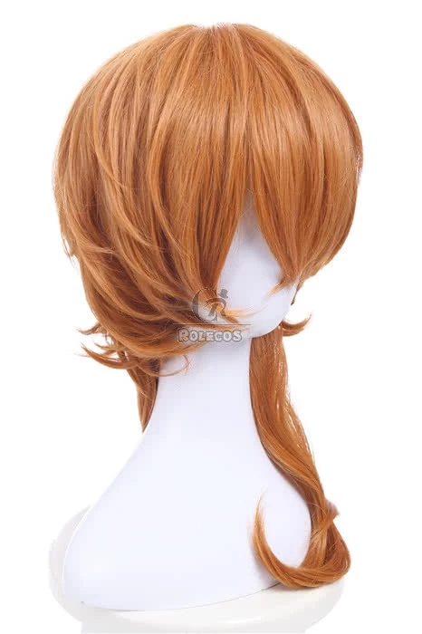 Bungou Stray Dogs Chuya Nakahara Short Orange Medium Wavy Cosplay Wigs 3 Bungou Stray Dogs Chuya Nakahara Short Orange Medium Wavy Cosplay Wigs - Image 3