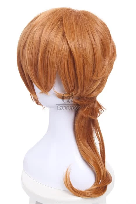 Bungou Stray Dogs Chuya Nakahara Short Orange Medium Wavy Cosplay Wigs 4 Bungou Stray Dogs Chuya Nakahara Short Orange Medium Wavy Cosplay Wigs - Image 4