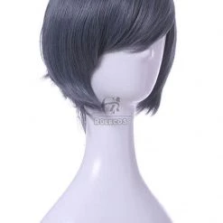 Black Butler Ciel Phantomhive Short Blue Grey Cosplay Wigs -Anime Costumes store online jf161 3