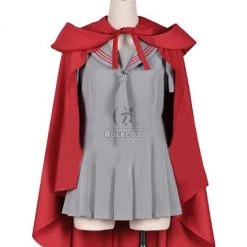 ZONE-00 Ruiko Cosplay Costume With Cool Red Cloak