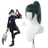 Jujutsu Kaisen Sorcery Fight Zenin Maki Green Ponytail Cosplay Wigs