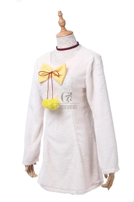 K Project Neko V Neck Wool Plush Sweater Dress Cosplay Costume 4 K Project Neko V Neck Wool Plush Sweater Dress Cosplay Costume - Image 4