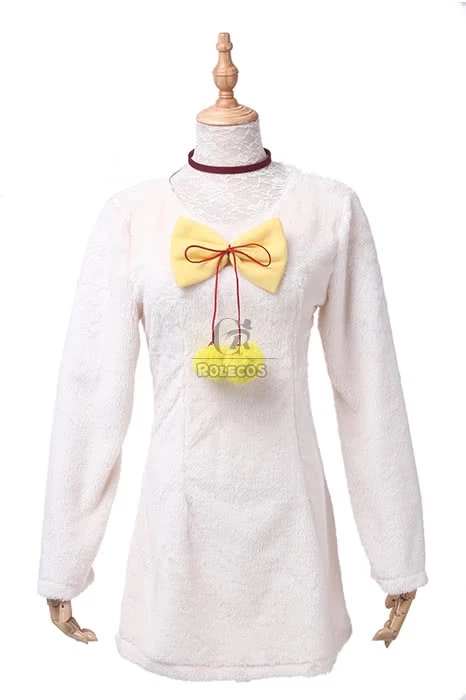 K Project Neko V Neck Wool Plush Sweater Dress Cosplay Costume 2 K Project Neko V Neck Wool Plush Sweater Dress Cosplay Costume - Image 2