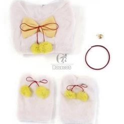 K Project Neko V Neck Wool Plush Sweater Dress Cosplay Costume 12 K Project Neko V Neck Wool Plush Sweater Dress Cosplay Costume -Anime Costumes store online k project neko dress cosplay costume 7