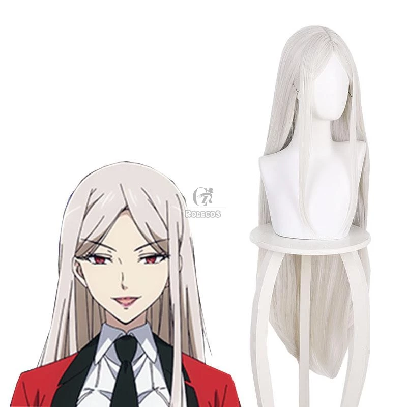 Kakegurui Juraku Sachiko White Gold Cosplay Wigs 1 Kakegurui Juraku Sachiko White Gold Cosplay Wigs