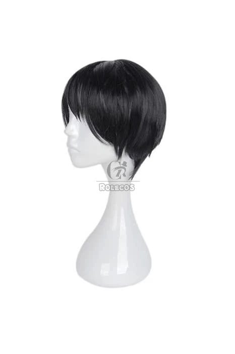 Kakegurui Kaede Manyuda Short Black Men Cosplay Wigs 2 Kakegurui Kaede Manyuda Short Black Men Cosplay Wigs - Image 2