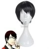 Kakegurui Kaede Manyuda Short Black Men Cosplay Wigs