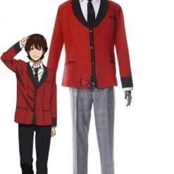 Kakegurui Ryouta Suzui Red Uniform Cosplay Costumes