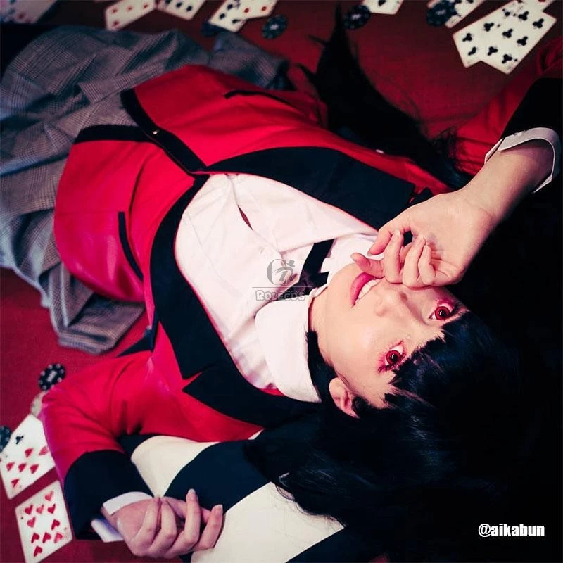 Kakegurui Yumeko Jabami Black Long Cosplay Wigs 2 Kakegurui Yumeko Jabami Black Long Cosplay Wigs - Image 2