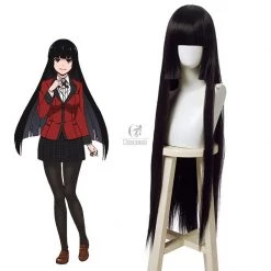 Kakegurui Yumeko Jabami Black Long Cosplay Wigs
