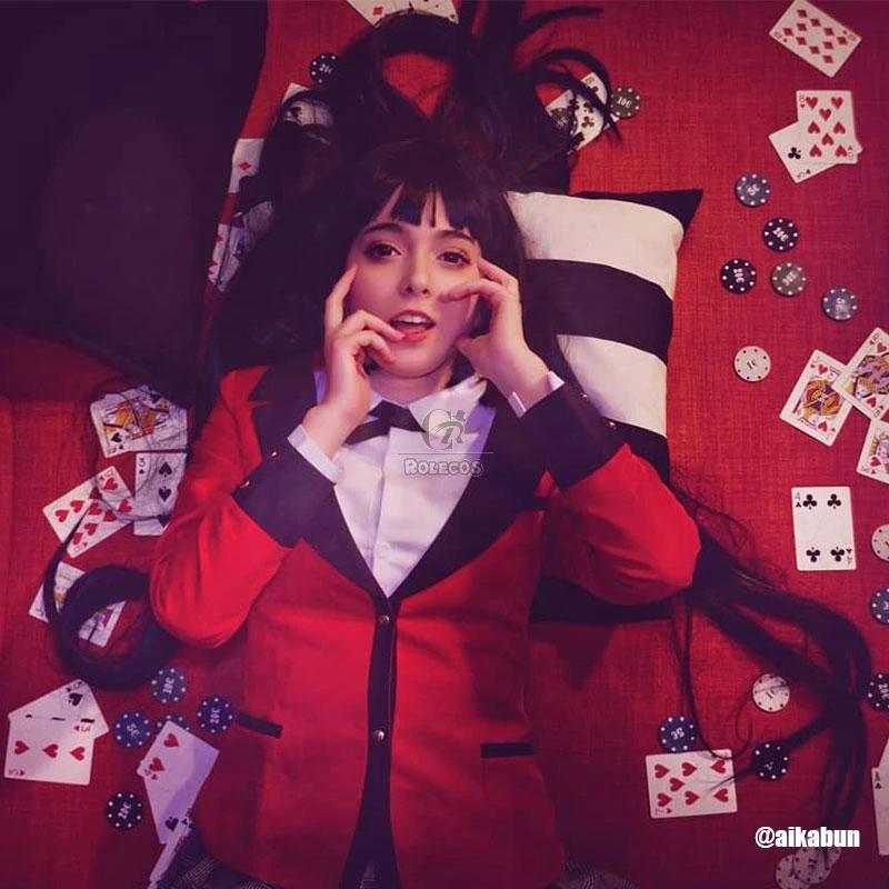 Kakegurui Yumeko Jabami Black Long Cosplay Wigs 5 Kakegurui Yumeko Jabami Black Long Cosplay Wigs - Image 5