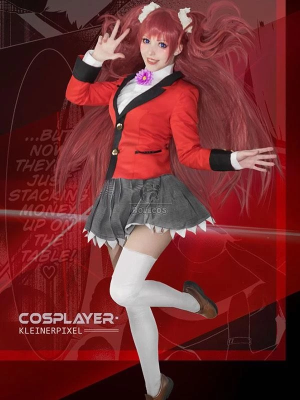 Kakegurui Yumemite Yumemi 100cm Long Pink Straight Cosplay Wigs - Image 2