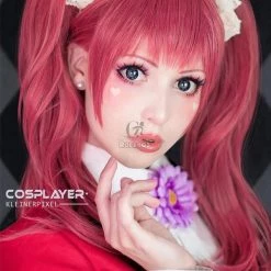 Kakegurui Yumemite Yumemi 100cm Long Pink Straight Cosplay Wigs -Anime Costumes store online kakegurui yumemite yumemi 100cm long pink straight cosplay wigs 2 2