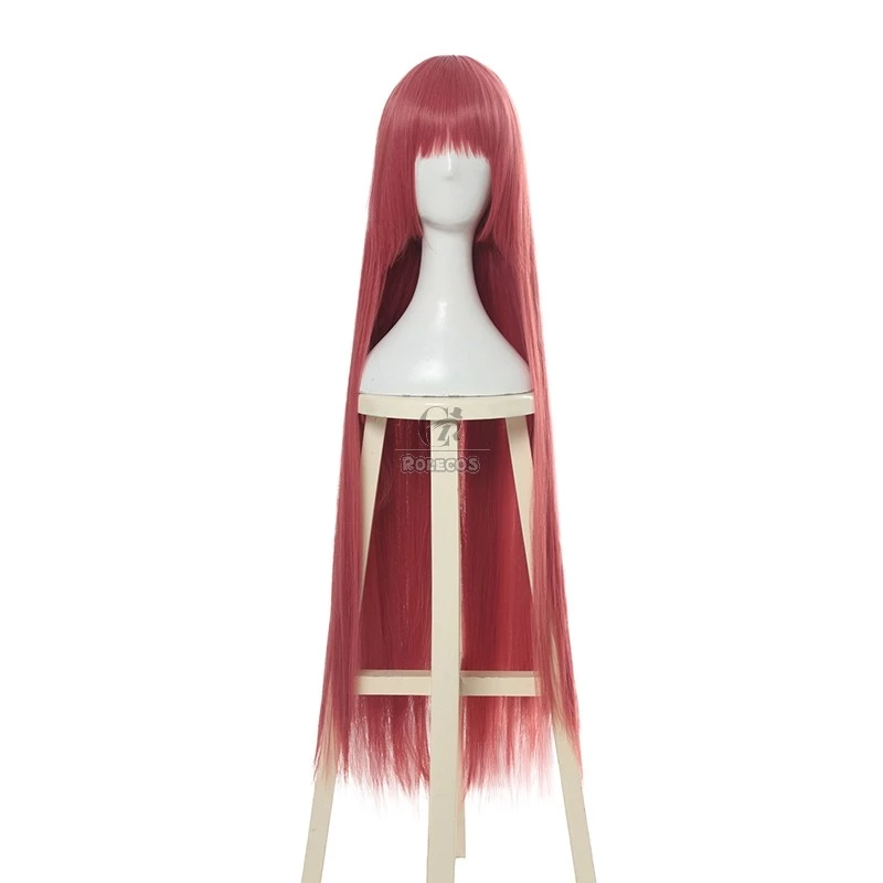 Kakegurui Yumemite Yumemi 100cm Long Pink Straight Cosplay Wigs - Image 9