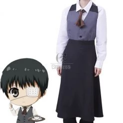 Tokyo Ghoul Kaneki Ken Work Clothes Cosplay Costume