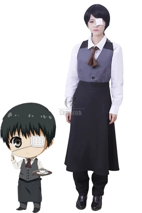 Tokyo Ghoul Kaneki Ken Work Clothes Cosplay Costume 1 Tokyo Ghoul Kaneki Ken Work Clothes Cosplay Costume