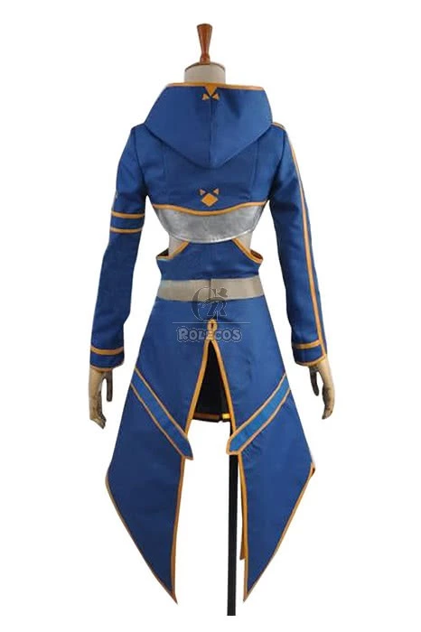 Sword Art Online 2 Ghost Bullet Silica Blue Anime Cosplay Costume 3 Sword Art Online 2 Ghost Bullet Silica Blue Anime Cosplay Costume - Image 3