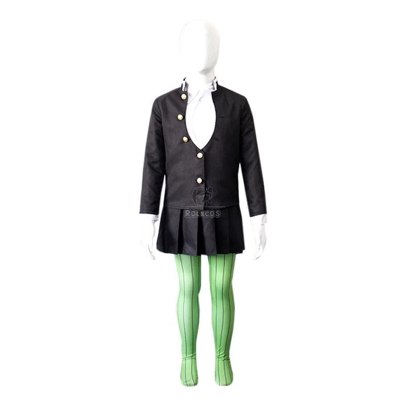 Kid Demon Slayer Kanroji Mitsuri Uniform Cosplay Costume - Image 3