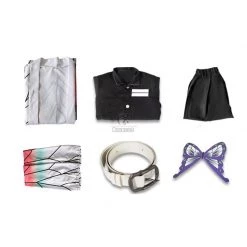 Kid Demon Slayer Kochou Shinobu kimono Cosplay Costume -Anime Costumes store online kid demon slayer kochou shinobu kimono cosplay costume 5